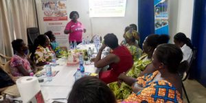 Mrs  Victoria Norgbey taking participants through how to influence policies 300x150